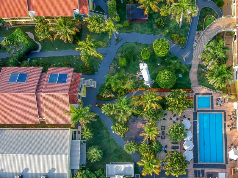 Onde ficar em Bonito: Vista aérea do Marruá Hotel
